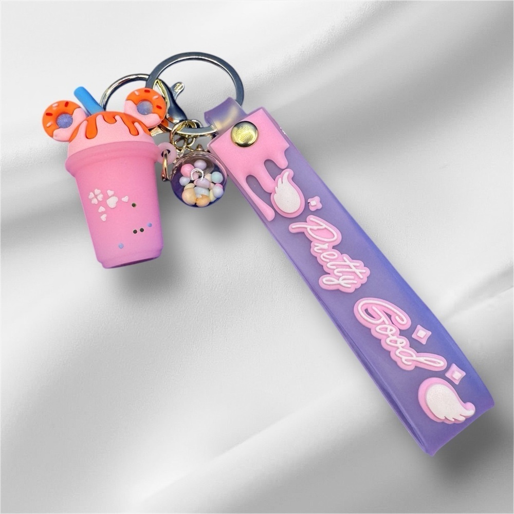 Pink Mickey Keychain